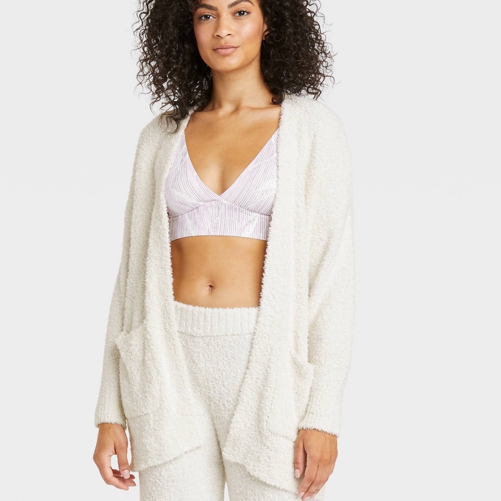 Womens feather yarn cardigan from target NWT